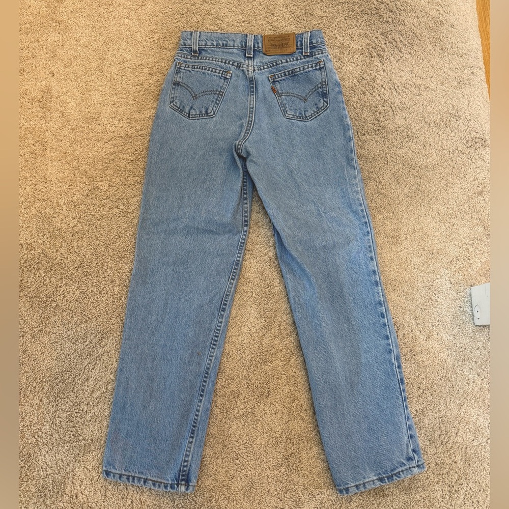 Vintage Levi’s Orange Tab 550 Light Wash Jeans 24x27